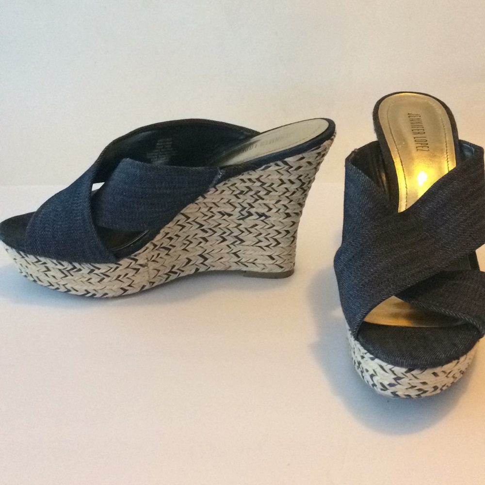 👡 Denim espadrille wedges 👡